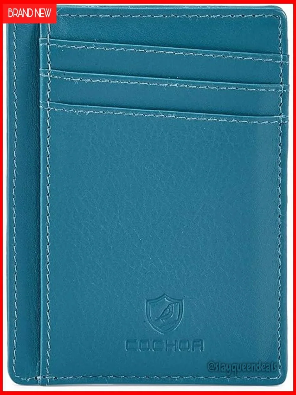 Slim RFID Blocking Leather Wallet Card Holder Front Pocket Unisex